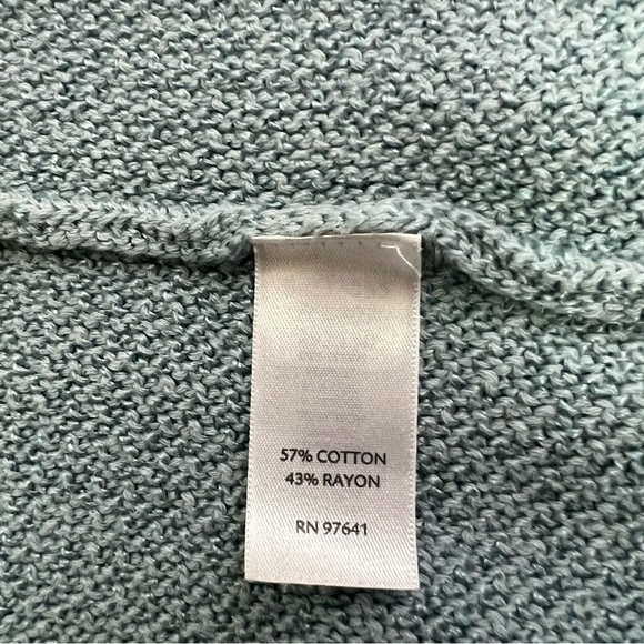 J. Jill Women’s Cardigan Sweater Sz XL Color Green Short Sleeves Loose Fit - Picture 8 of 12